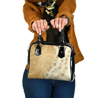 Heiva i Tahiti Shoulder Handbag Tahitian Tiare Maori Cowrie Lei Brown LT14 One Size Brown - Polynesian Pride