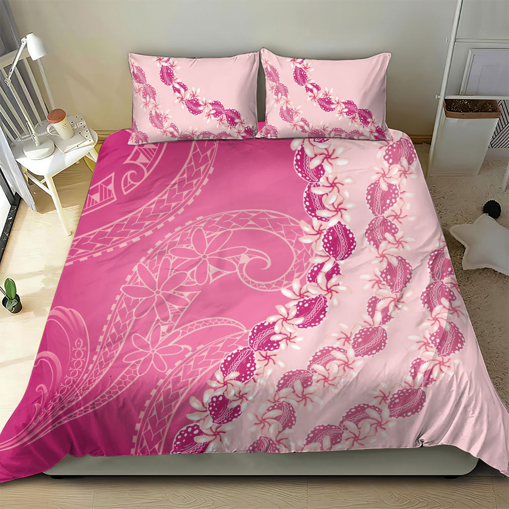 Heiva i Tahiti Bedding Set Tahitian Tiare Maori Cowrie Lei Pink LT14 - Polynesian Pride