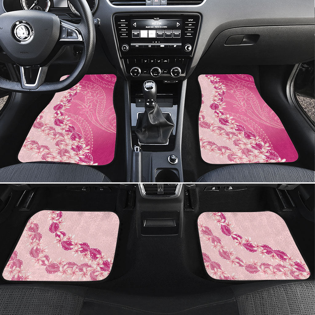 Heiva i Tahiti Car Mats Tahitian Tiare Maori Cowrie Lei Pink