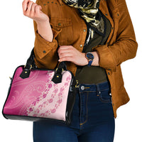Heiva i Tahiti Shoulder Handbag Tahitian Tiare Maori Cowrie Lei Pink LT14 - Polynesian Pride