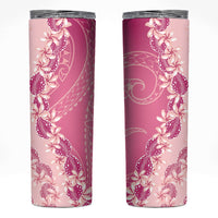 Heiva i Tahiti Skinny Tumbler Tahitian Tiare Maori Cowrie Lei Pink LT14 Pink - Polynesian Pride