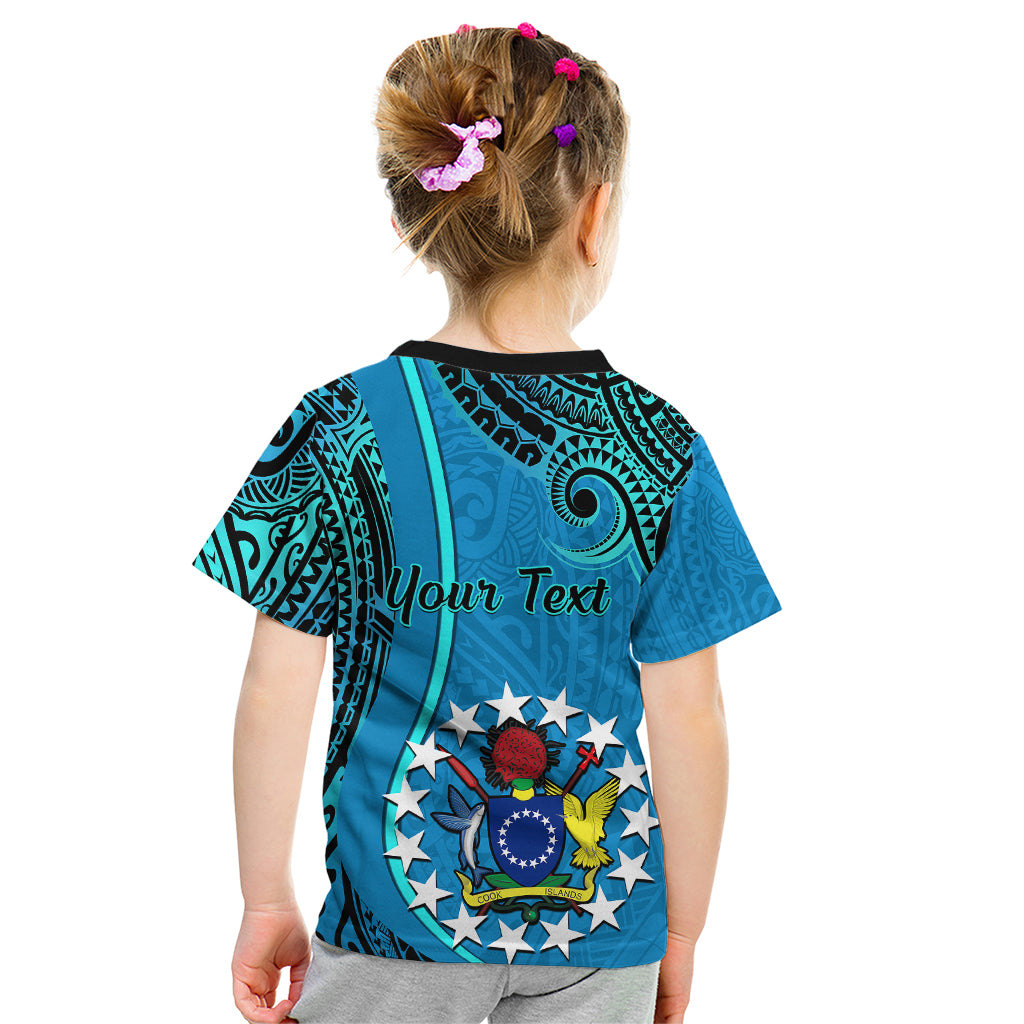 Personalised 13 March Penrhyn Island Gospel Day Kid T Shirt Cook Islands Tribal Pattern LT14 - Polynesian Pride