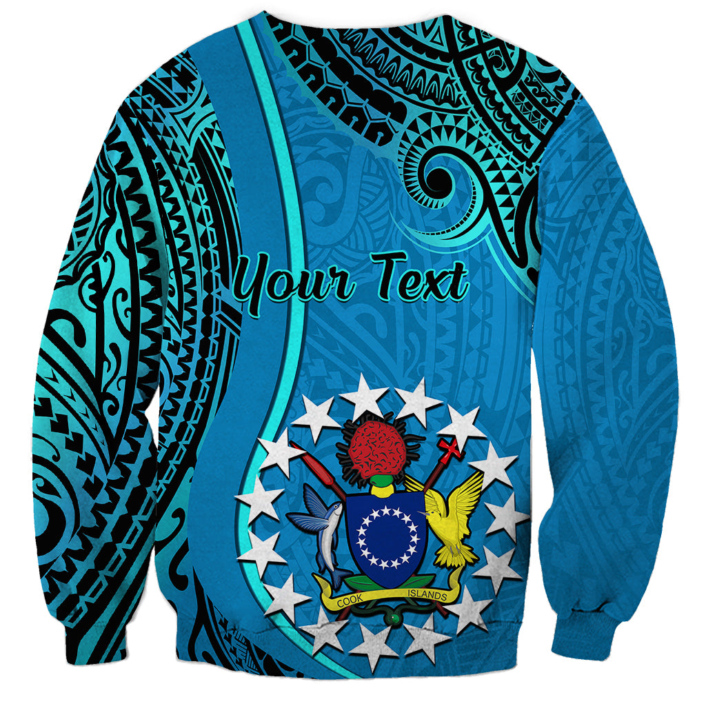 Personalised 13 March Penrhyn Island Gospel Day Sweatshirt Cook Islands Tribal Pattern LT14 - Polynesian Pride