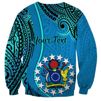 Personalised 13 March Penrhyn Island Gospel Day Sweatshirt Cook Islands Tribal Pattern LT14 - Polynesian Pride