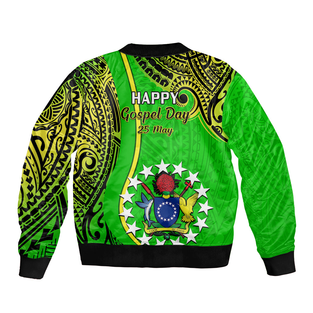25 May Palmerston Island Gospel Day Bomber Jacket Cook Islands Tribal Pattern LT14 - Polynesian Pride