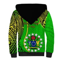 25 May Palmerston Island Gospel Day Sherpa Hoodie Cook Islands Tribal Pattern LT14 - Polynesian Pride