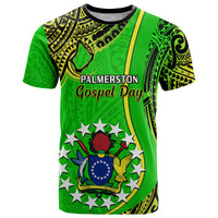 25 May Palmerston Island Gospel Day T Shirt Cook Islands Tribal Pattern LT14 Green - Polynesian Pride