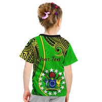 Personalised 25 May Palmerston Island Gospel Day Kid T Shirt Cook Islands Tribal Pattern LT14 - Polynesian Pride