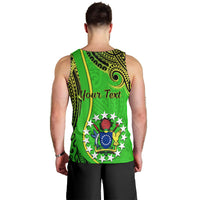 Personalised 25 May Palmerston Island Gospel Day Men Tank Top Cook Islands Tribal Pattern LT14 - Polynesian Pride