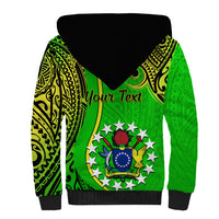 Personalised 25 May Palmerston Island Gospel Day Sherpa Hoodie Cook Islands Tribal Pattern LT14 - Polynesian Pride