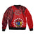 20 July Atiu Island Gospel Day Sleeve Zip Bomber Jacket Cook Islands Tribal Pattern LT14 - Polynesian Pride