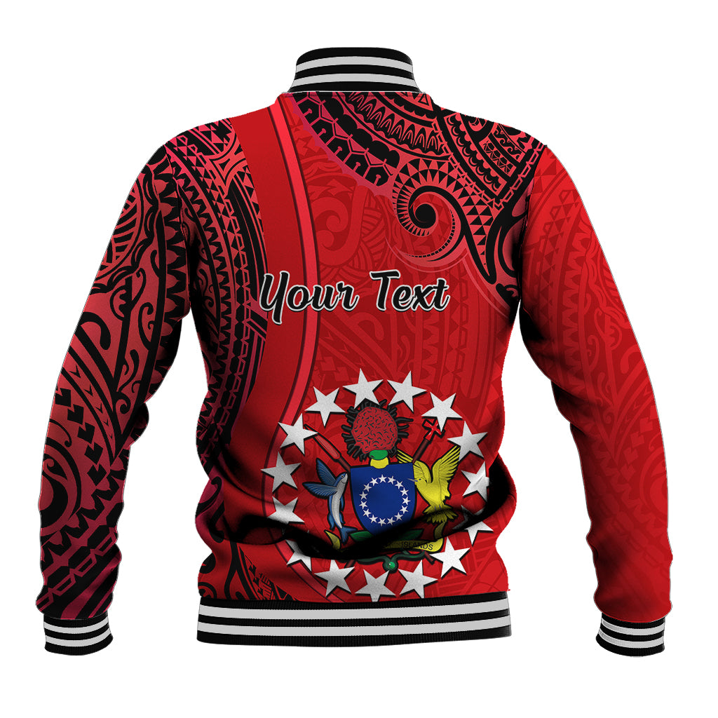 Personalised 20 July Atiu Island Gospel Day Baseball Jacket Cook Islands Tribal Pattern LT14 - Polynesian Pride