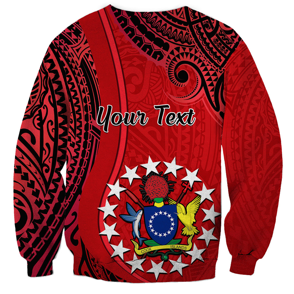 Personalised 20 July Atiu Island Gospel Day Sweatshirt Cook Islands Tribal Pattern LT14 - Polynesian Pride