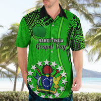 Personalised 25 July Rarotonga Island Gospel Day Hawaiian Shirt Cook Islands Tribal Pattern LT14 - Polynesian Pride