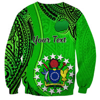 Personalised 25 July Rarotonga Island Gospel Day Sweatshirt Cook Islands Tribal Pattern LT14 - Polynesian Pride