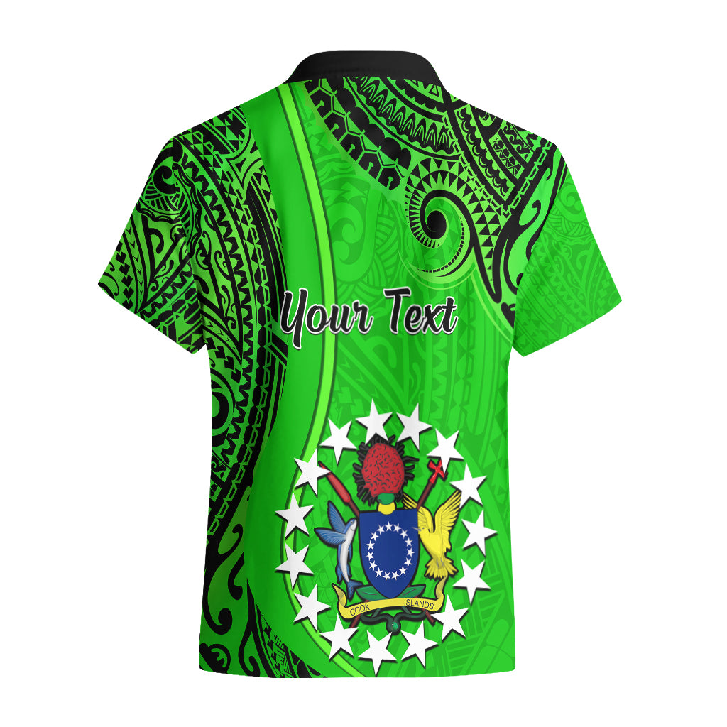 Personalised 21 July Mitiaro Island Gospel Day Hawaiian Shirt Cook Islands Tribal Pattern LT14 - Polynesian Pride