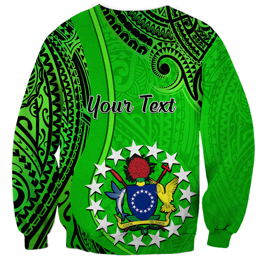 Personalised 21 July Mitiaro Island Gospel Day Sweatshirt Cook Islands Tribal Pattern LT14 - Polynesian Pride