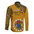 8 August Manihiki Island Gospel Day Long Sleeve Button Shirt Cook Islands Tribal Pattern LT14 - Polynesian Pride
