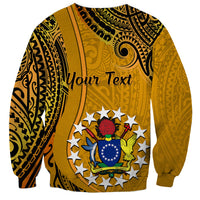 Personalised 8 August Manihiki Island Gospel Day Sweatshirt Cook Islands Tribal Pattern LT14 - Polynesian Pride