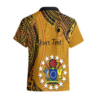 Personalised 15 August Rakahanga Island Gospel Day Hawaiian Shirt Cook Islands Tribal Pattern LT14 - Polynesian Pride