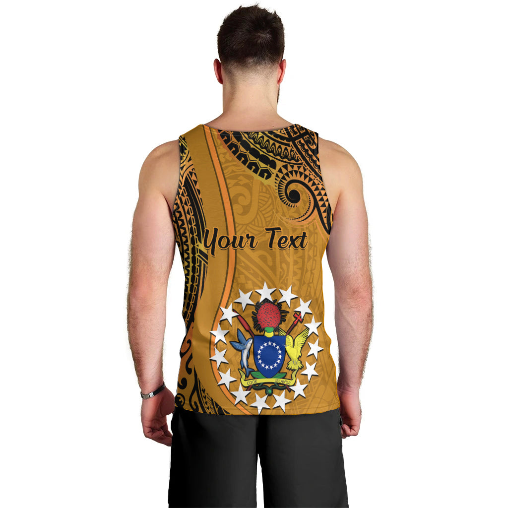 Personalised 15 August Rakahanga Island Gospel Day Men Tank Top Cook Islands Tribal Pattern LT14 - Polynesian Pride