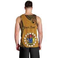 Personalised 15 August Rakahanga Island Gospel Day Men Tank Top Cook Islands Tribal Pattern LT14 - Polynesian Pride