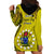 27 October Aitutaki Island Gospel Day Hoodie Dress Cook Islands Tribal Pattern LT14 - Polynesian Pride