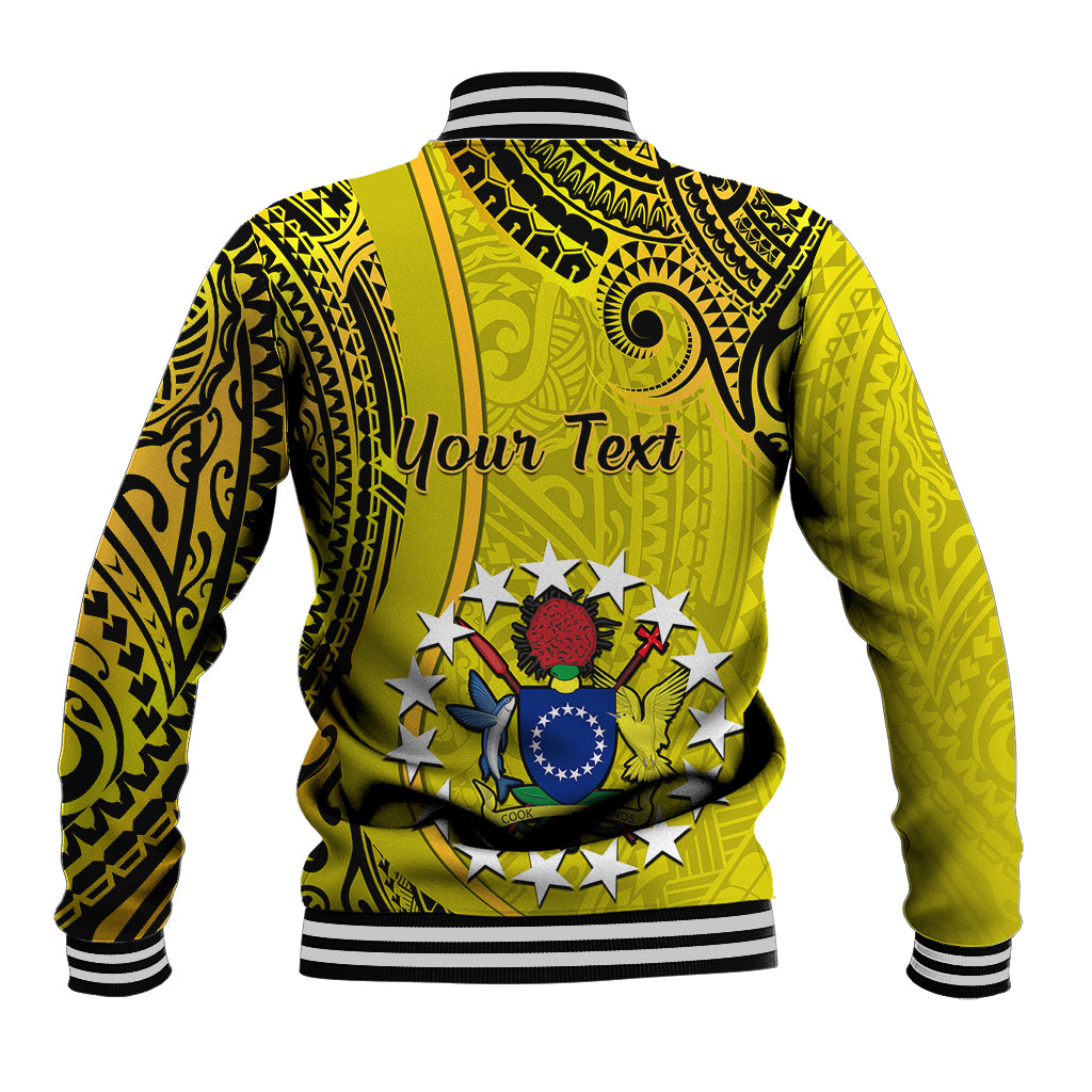 Personalised 27 October Aitutaki Island Gospel Day Baseball Jacket Cook Islands Tribal Pattern LT14 - Polynesian Pride