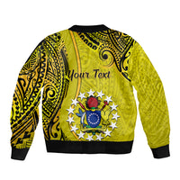 Personalised 27 October Aitutaki Island Gospel Day Bomber Jacket Cook Islands Tribal Pattern LT14 - Polynesian Pride