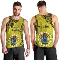 Personalised 27 October Aitutaki Island Gospel Day Men Tank Top Cook Islands Tribal Pattern LT14 - Polynesian Pride