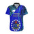 8 December Pukapuka Island Gospel Day Hawaiian Shirt Cook Islands Tribal Pattern LT14 Blue - Polynesian Pride