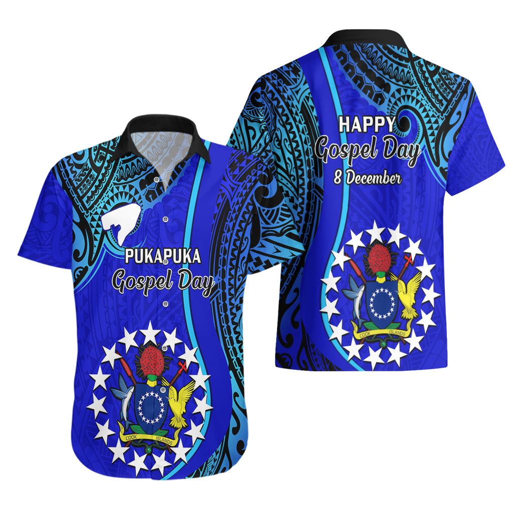 8 December Pukapuka Island Gospel Day Hawaiian Shirt Cook Islands Tribal Pattern LT14 - Polynesian Pride