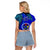 8 December Pukapuka Island Gospel Day Raglan Cropped T Shirt Cook Islands Tribal Pattern LT14 - Polynesian Pride