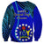 8 December Pukapuka Island Gospel Day Sweatshirt Cook Islands Tribal Pattern LT14 - Polynesian Pride
