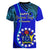 8 December Pukapuka Island Gospel Day Women V Neck T Shirt Cook Islands Tribal Pattern LT14 - Polynesian Pride