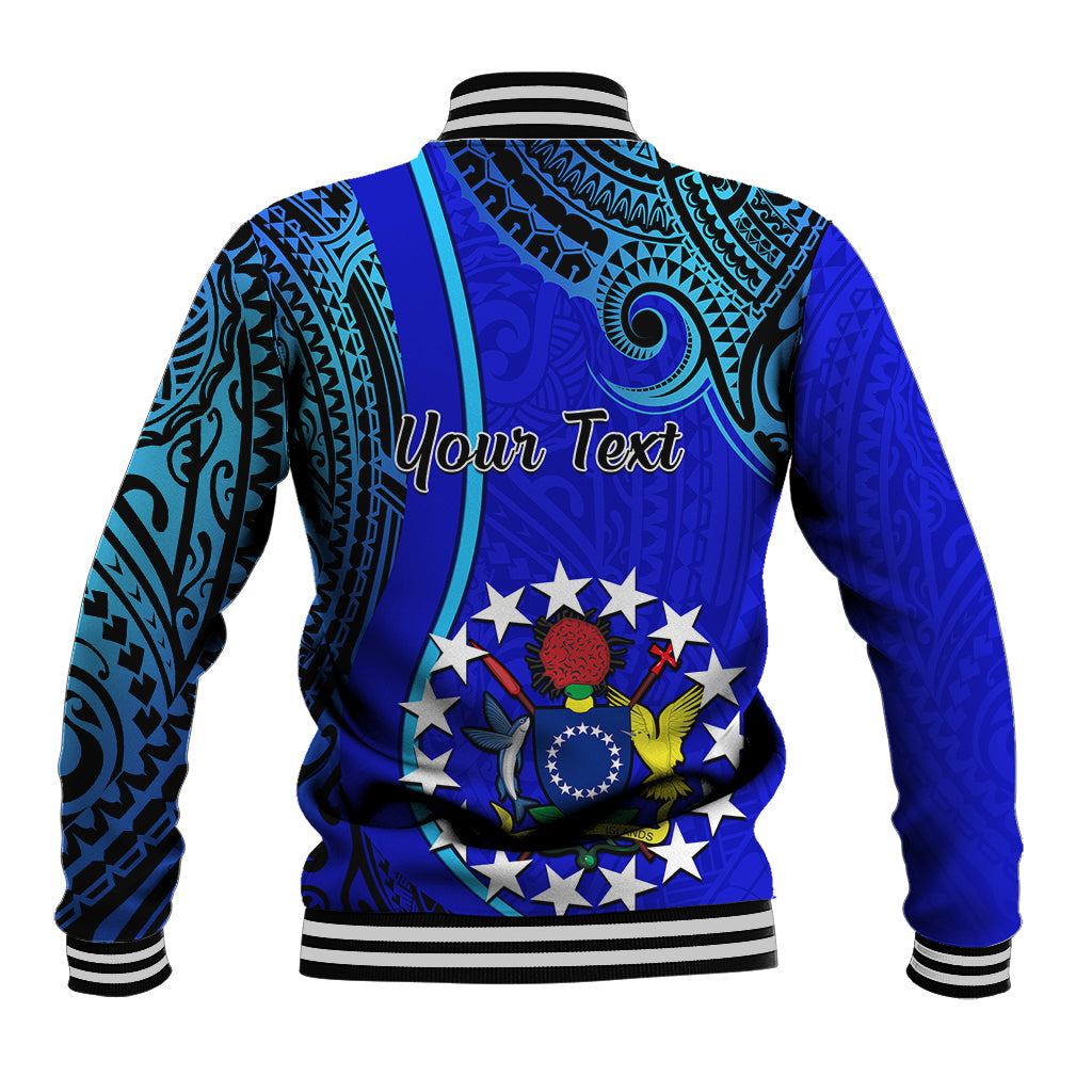 Personalised 8 December Pukapuka Island Gospel Day Baseball Jacket Cook Islands Tribal Pattern LT14 - Polynesian Pride