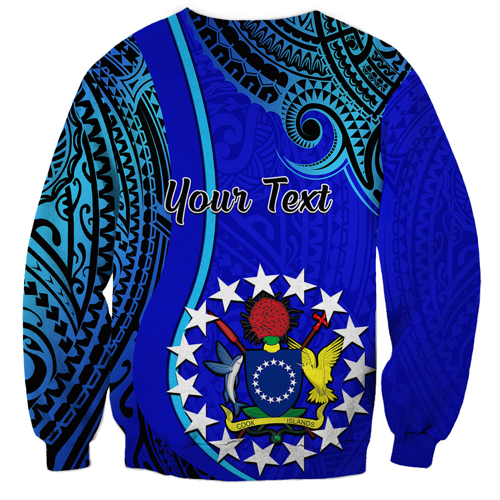 Personalised 8 December Pukapuka Island Gospel Day Sweatshirt Cook Islands Tribal Pattern LT14 - Polynesian Pride