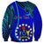 Personalised 8 December Pukapuka Island Gospel Day Sweatshirt Cook Islands Tribal Pattern LT14 - Polynesian Pride