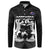 New Zealand Silver Fern Rugby Button Sweatshirt Haka Dance With Aotearoa Maori Pattern