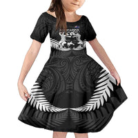 New Zealand Silver Fern Rugby Family Matching Tank Maxi Dress and Hawaiian Shirt Haka Dance With Aotearoa Maori Pattern