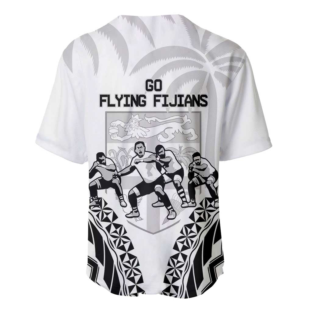 Fiji Tapa Rugby Baseball Jersey Cibi Dance With Fijian Pattern LT14 - Polynesian Pride