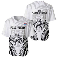 Fiji Tapa Rugby Baseball Jersey Cibi Dance With Fijian Pattern LT14 - Polynesian Pride