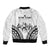 Fiji Tapa Rugby Bomber Jacket Cibi Dance With Fijian Pattern