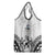 Fiji Tapa Rugby Grocery Bag Cibi Dance With Fijian Pattern