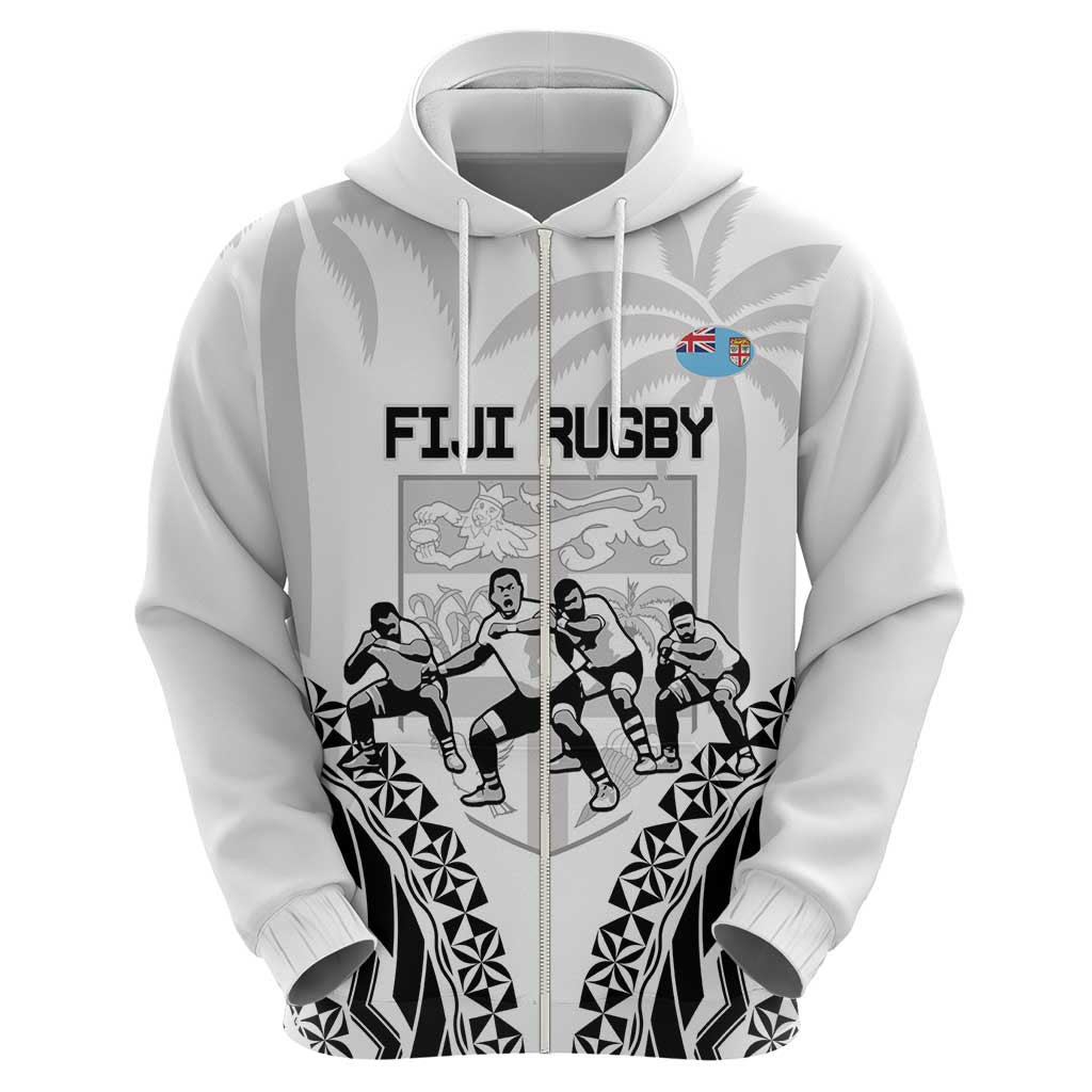 Fiji Tapa Rugby Hoodie Cibi Dance With Fijian Pattern LT14 - Polynesian Pride