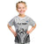 Fiji Tapa Rugby Kid T Shirt Cibi Dance With Fijian Pattern