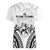 Fiji Tapa Rugby Women V-Neck T-Shirt Cibi Dance With Fijian Pattern