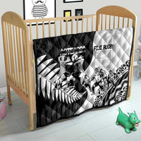 New Zealand And Fiji Tapa Rugby Quilt Haka Dance Mix Cibi Dance Together