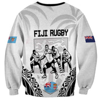 New Zealand And Fiji Tapa Rugby Sweatshirt Haka Dance Mix Cibi Dance Together