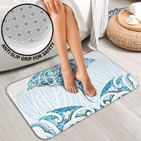 New Zealand Manta Ray Tattoo Bathroom Set Aotearoa Maori Haehae Paua Shell - Polynesian Pride